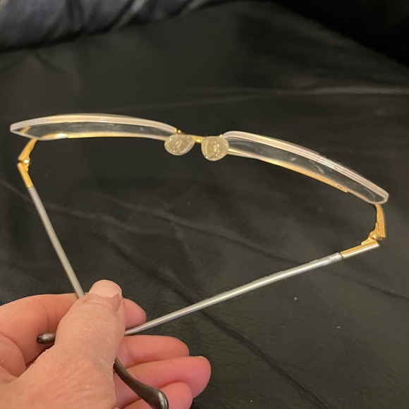 NEW rimless frame LogoParis Designer silver gold lightweight large made in Paris - Picture 8 of 16